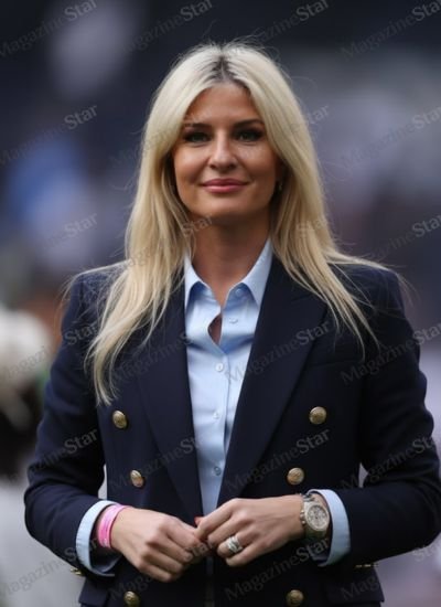 Georgia Postecoglou, wife of Ange Postecoglou, attending a football match