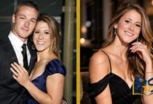 Jake McLaughlin and his wife Stephanie McLaughlin at the premiere of In The Valley Of Elah in Los Angeles.