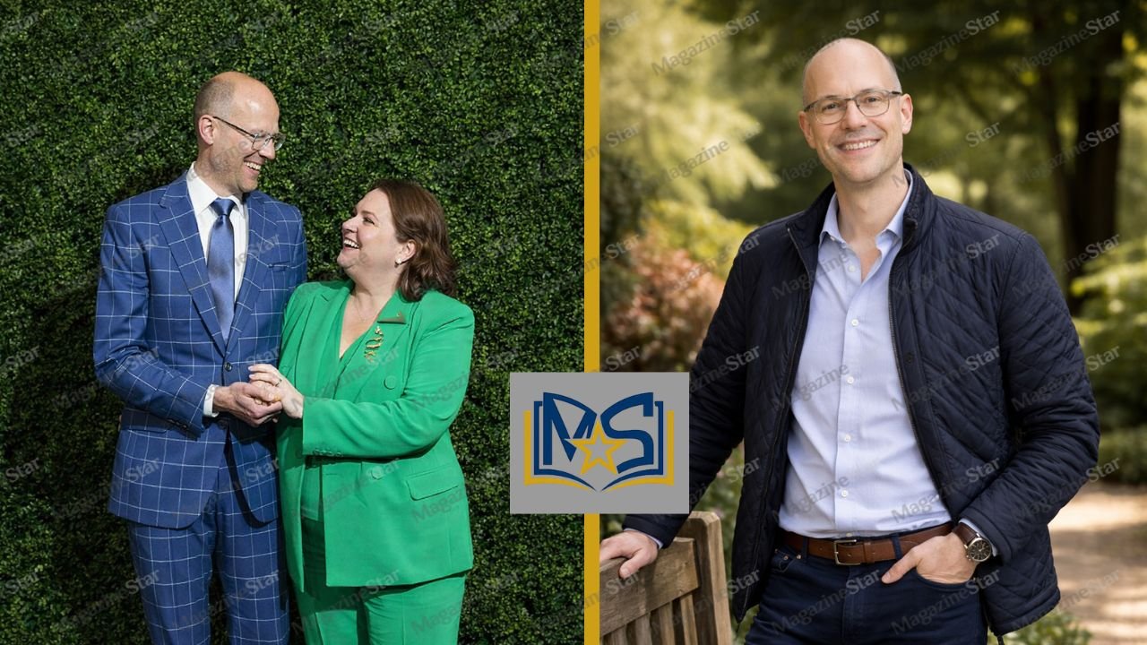 Neil Bicknell and Joanna Scanlan together, plus a solo photo of Neil Bicknell