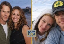 Daniel Moder and Julia Roberts smiling together in a couple photo