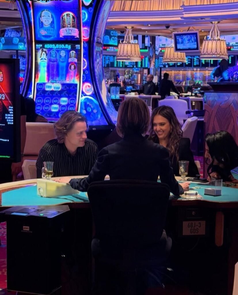 Joe Burrow and Jessica Alba spotted at a Las Vegas casino table sparking dating rumors