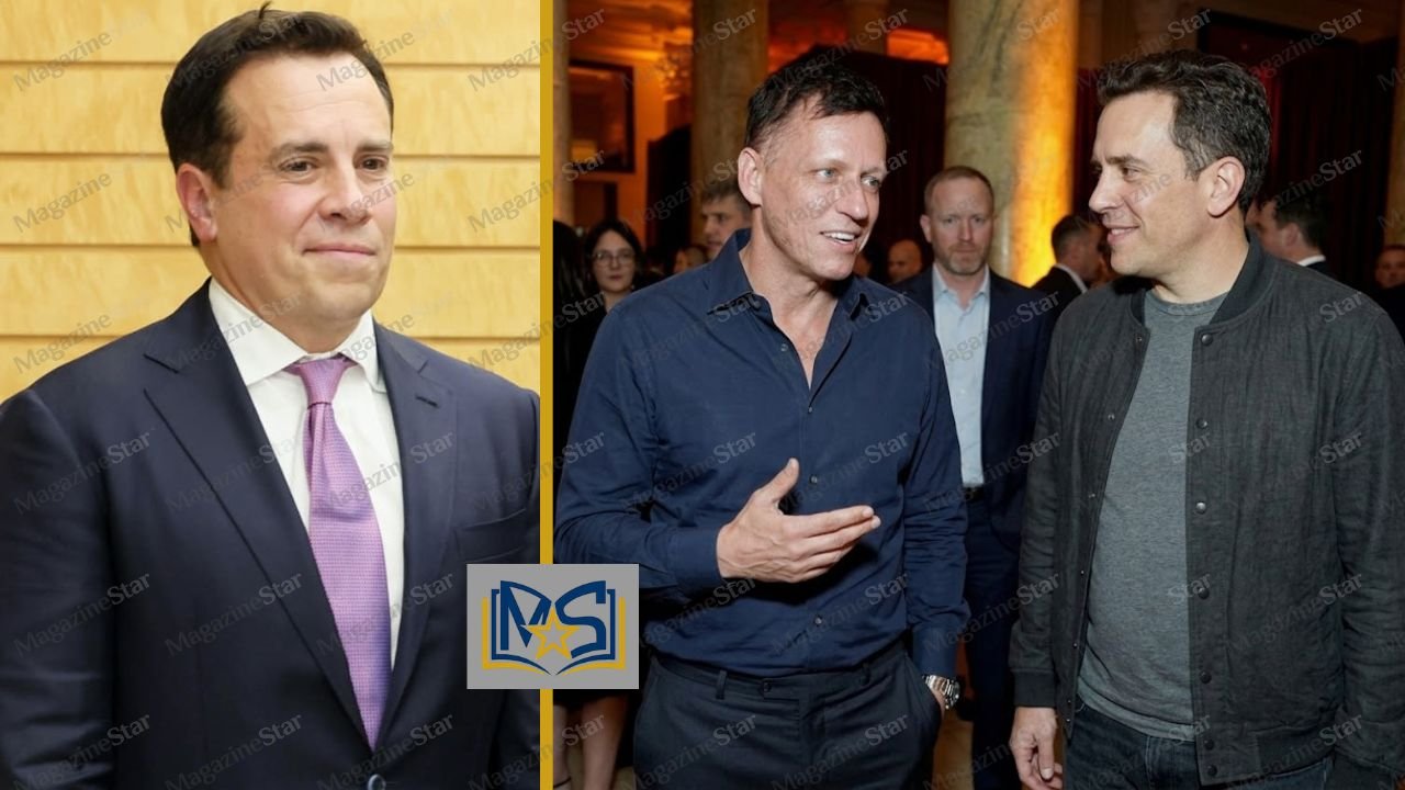 Matt Danzeisen, successful portfolio manager and husband of tech billionaire Peter Thiel, seen attending a high-profile public event together.