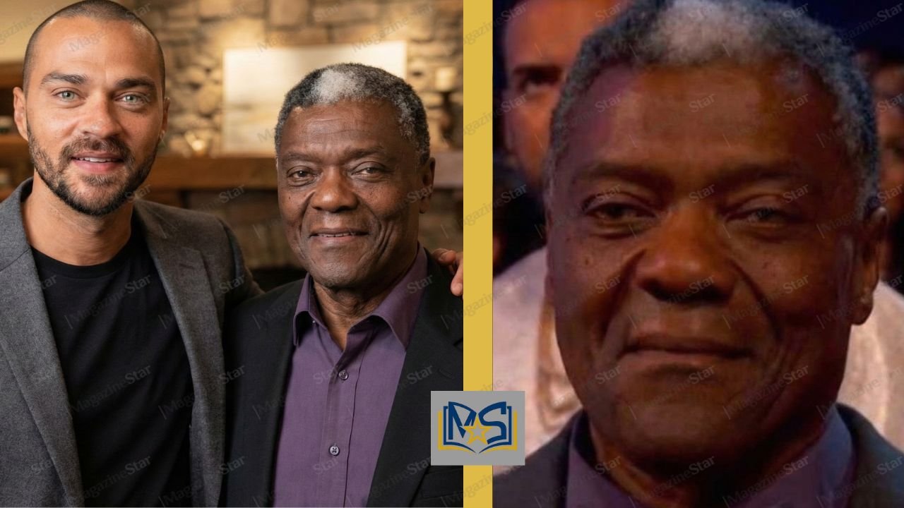 Reginald Williams with his son actor Jesse Williams during a public appearance