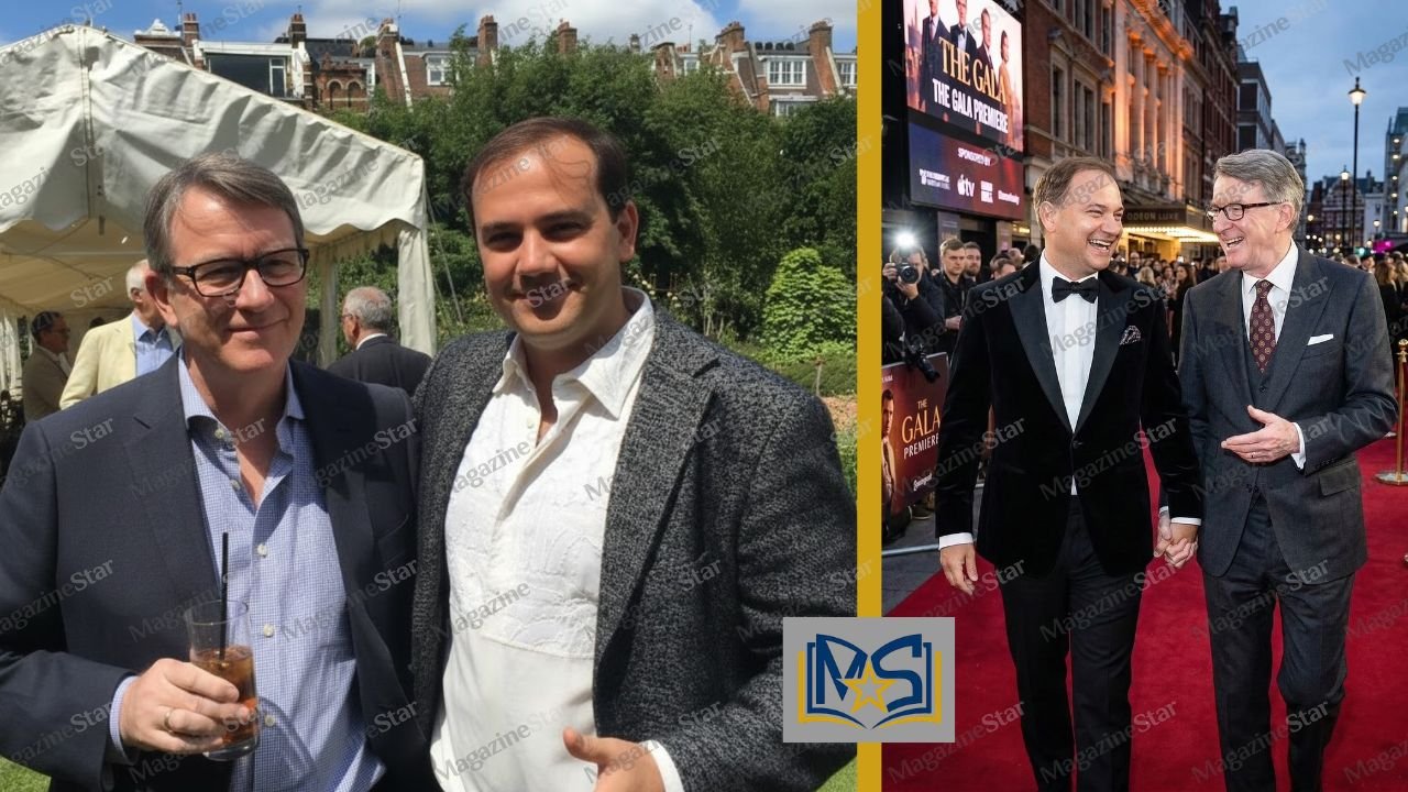 Reinaldo Avila da Silva with Peter Mandelson at a public event and red carpet appearance
