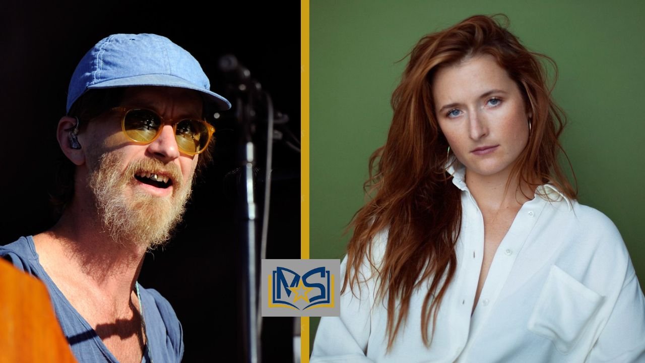 Tay Strathairn performing live showing his signature look, alongside his ex-wife, actress Grace Gummer.